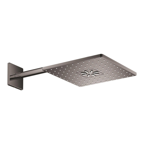 Dus fix cu brat 430 mm Grohe Rainshower SmartActive 310 palarie de dus set, patrata, 2 jeturi, montare pe perete, antracit lucios [1]
