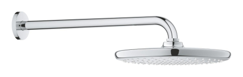 Dus fix Grohe NTempesta 250 1 pulverizare, 250 mm, brat 380 mm, anti-calcar, crom [1]