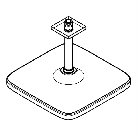 Sisteme de dus - Dus fix Grohe NTempesta 250 universal, brat 250 mm, montare pe tavan, anti-calcar, 1 pulverizare, crom