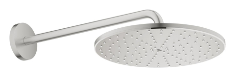 Dus fix Grohe Rainshower 310 Mono montare pe perete, rotund, 1 jet, brat 422 mm, sistem anti-calcar, crom mat [3]