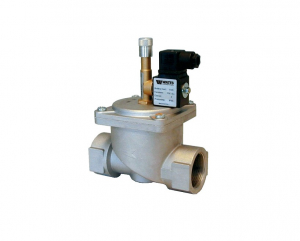 Ventile electromagnetice de gaz - Electrovalva de gaz din aluminiu, normal deschis, 220Vca, filet 1 1/4"