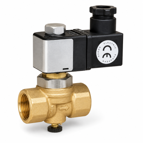 Incalzire - Electrovalva gaz Homplex M12003 DN20 230V resetare manuala, normal deschis, demontabila