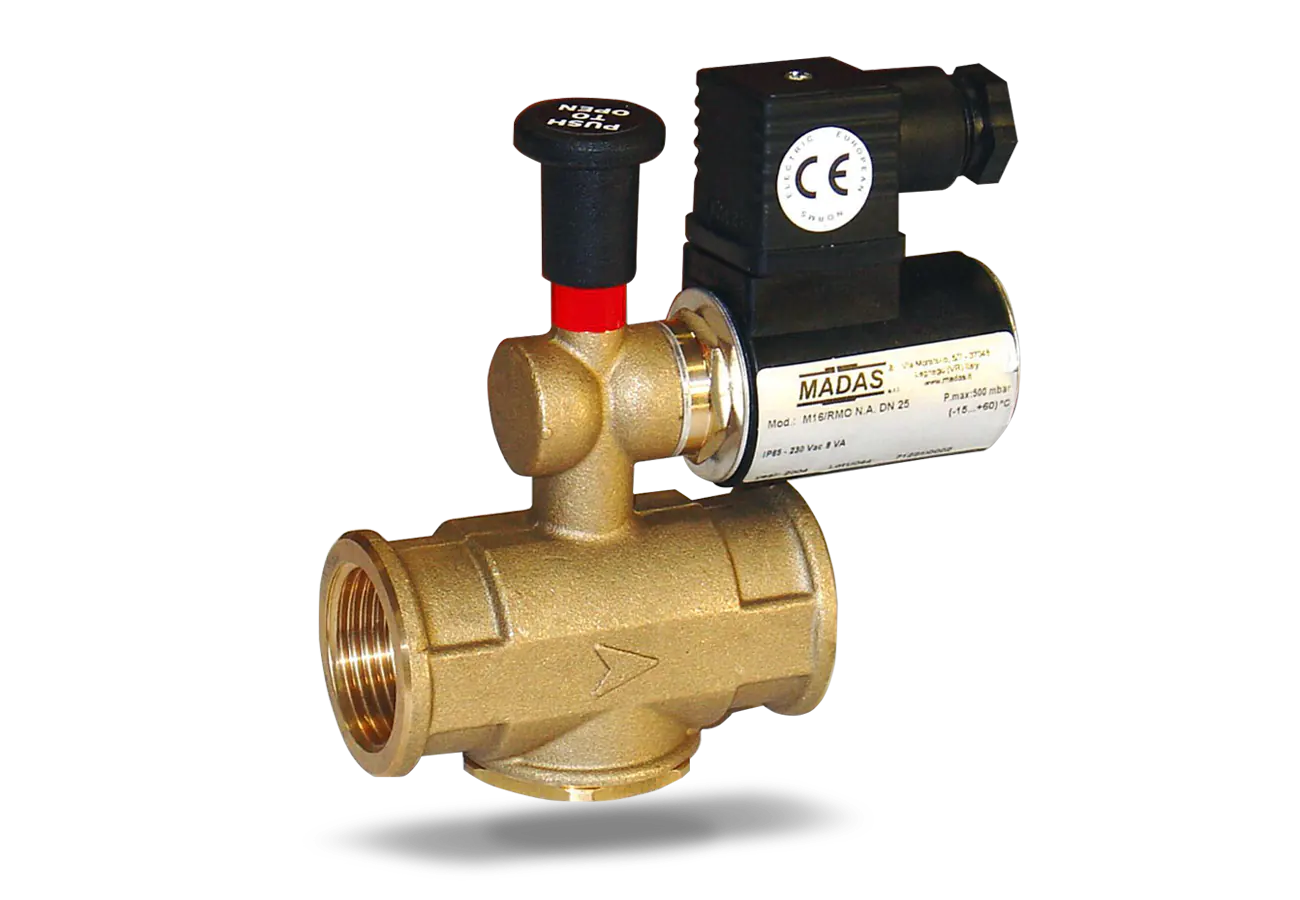 Detectoare de gaz si fum - Electrovalva gaz senzor Homplex RAO04 normal deschis 230V DN 1"