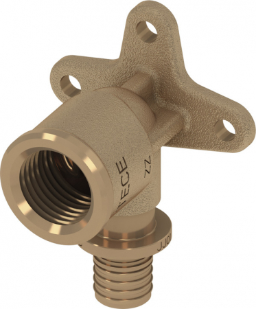 Fitinguri din bronz - Cot cu talpa TECEflex din bronz Ø 25 x 3/4" FI