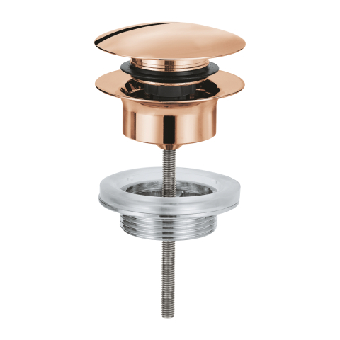 Obiecte sanitare - Evacuare cu apasare Grohe waste set, lungime ajustabila, cupru lucios