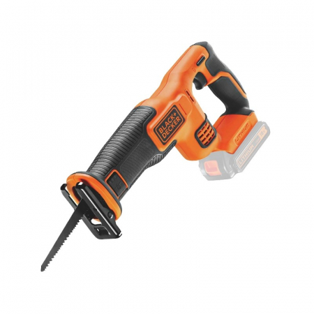 Dispozitive pentru prelucrarea lemnului - Fierastrau Tip Sabie Black+Decker BDCR18M1, 18 V, 1.5 Ah, Lama 140 mm