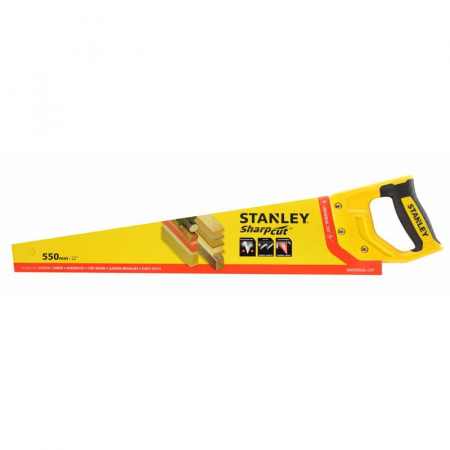 Scule si dispozitive de lucru - Fierastrau Sharpcut 7 TPI Stanley STHT20368-1 550mm GEN2