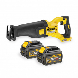 Scule si dispozitive de lucru - Fierastrau sabie 54V XR cu 2 acumulatori Flexvolt 6.0Ah si statie de incarcare DeWalt - DCS388T2