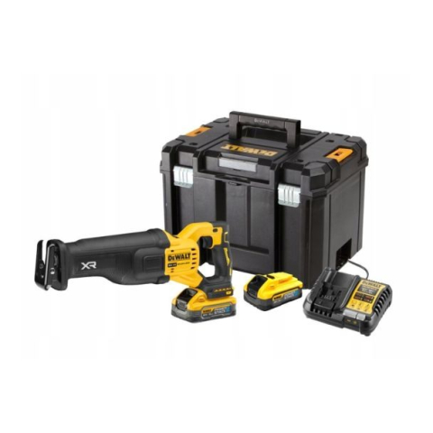 Scule si dispozitive de lucru - Fierastrau Sabie DeWalt DCS386H2T-QW cu acumulator Li-Ion 18 V 5.0 Ah 3000 cpm Taiere Max 300 mm Lungime Cursa 28.6 mm pentru Taiere Lemn Aluminiu sau Otel