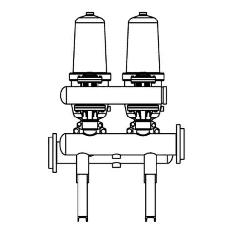 Echipamente pentru tratarea si pomparea apei - Filtru automat Valrom VALHOH cu discuri 2 unitati 5 micron