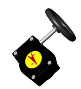 Tevi, fitinguri, robineti si accesorii - Reductor manual pentru robinetii tip Fluture, DN 125-150, Tecofi Tecfly