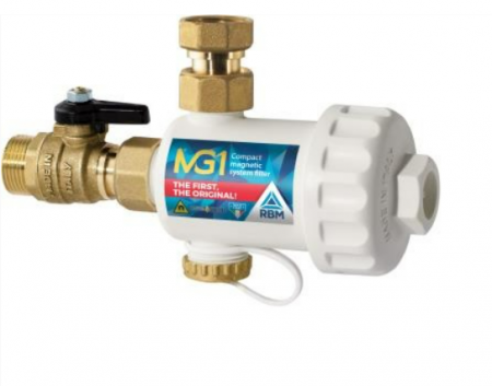 Echipamente de incalzire si producere ACM - Filtru magnetic, pentru centrala termica, 3/4, alb, RBM MG1