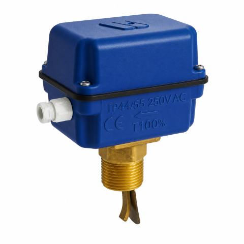 Automatizare centrala termica - Fluxostat lichide Watts FLU25PL DN1" presiune 10 bar, IP64, reglaj debit
