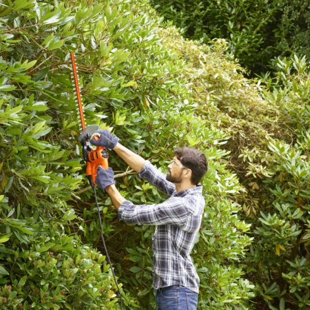 Trimmer electric pentru tuns gard viu Black+Decker 450 W 50 cm - BEHT251KIT [2]