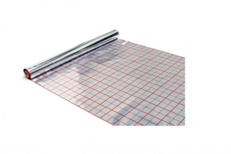Accesorii incalzire in pardoseala - Folie caroiata aluminizata, rola de 50m, INNOFOIL