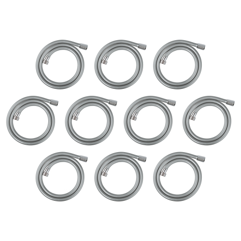 Sisteme de dus - Furtun de dus Grohe Relexaflex 1250 mm, universal, 1.25 m, 5 bari, anti-indoire, anti-zgarieturi, argintiu