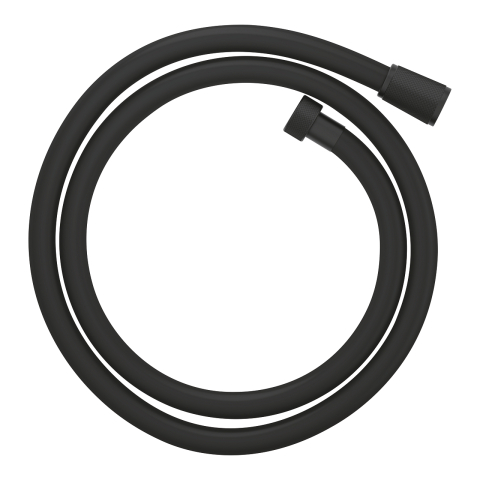 Sisteme de dus - Furtun de dus Grohe 1250 mm, 1.25 m, universal, anti-rasucire, cauciuc profesional, conexiuni cromate, negru