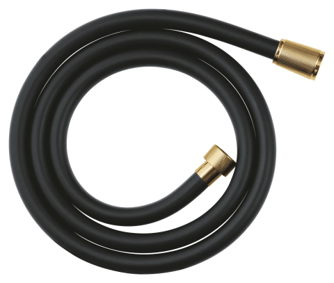 Furtun de dus Grohe silverflex, cauciuc, 1500 mm, universal, 1.5 m, 5 bari, anti-indoire, anti-zgarieturi, auriu lucios [1]