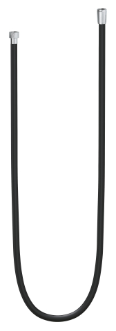 Furtun de dus Grohe silverflex, cauciuc, 1500 mm, universal, 1.5 m, 5 bari, anti-indoire, anti-zgarieturi, crom [3]