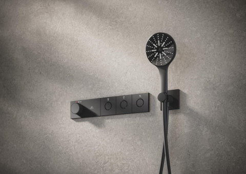 Furtun de dus Grohe silverflex, cauciuc, 1500 mm, universal, 1.5 m, 5 bari, anti-indoire, anti-zgarieturi, negru [4]