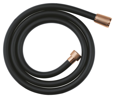 Furtun de dus Grohe silverflex, cauciuc, 1500 mm, universal, 1.5 m, 5 bari, anti-indoire, anti-zgarieturi, cupru lucios [1]