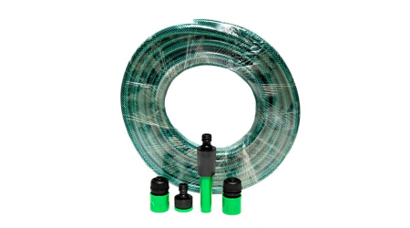 Scule si unelte pentru gradina - Furtun gradina armat, 3/4 toli, 20 metri, cu accesorii