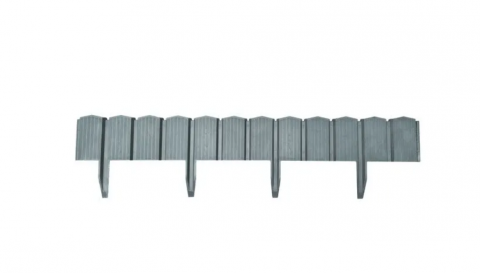 Separatoare de gazon - Gard Palisada din polietilena antracit H175, 4buc pachet, Ltot 3.1m, 785x175 - Vodaland gama Terra
