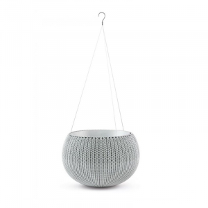 Ghiveci rotund suspendabil, gri, 3.2 litri, Keter Cozies S [5]