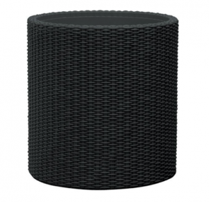 Ghiveci rotund, negru, imitatie de ratan, Keter L 39 L [2]