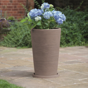 Ghivece pentru flori - Ghiveci conic, maro, 35 cm., 32 litri, Ketere Varese M