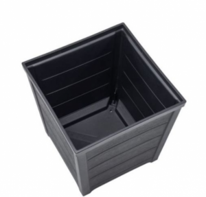 Ghiveci patrat, maro, 44 litri, 40 cm., Keter Taper M [1]