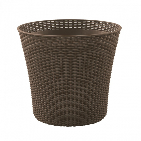 Ghiveci maro mocha, 57 litri, fara farfurie, Keter Conic [1]