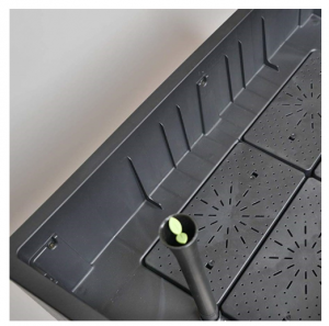 Ghiveci dreptunghiular, gri, imitatie de lemn, 88 litri, Keter Sequoia M [4]