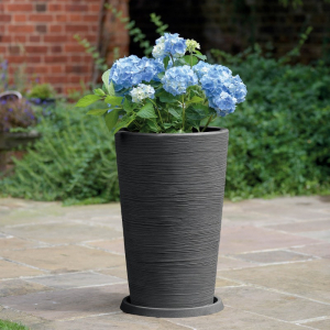 Ghivece pentru flori - Ghiveci conic, granit, 35 cm., 32 litri, Keter Varese M