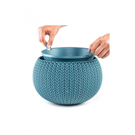 Ghiveci albastru suspendat, Keter Cozies S 3.2 L [2]