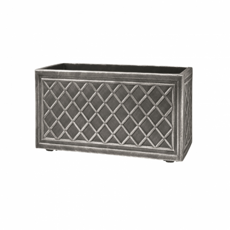 Ghiveci dreptunghiular, 70 cm, 59 l, imitatie plumb, fara farfurie, Keter Lead [1]