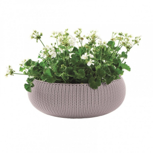 Ghiveci rotund, violet, 22.8 litri, Keter Cozies L [2]