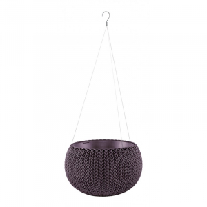 Ghiveci rotund suspendabil, violet, 9.4 litri, Keter Cozies M [2]