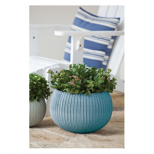 Ghiveci rotund suspendabil, albastru, 9.4 litri, Keter Cozies M [2]
