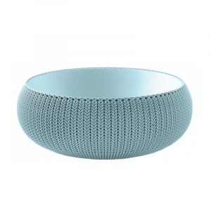 Ghiveci rotund, albastru, 22.8 litri, Keter Cozies L [1]