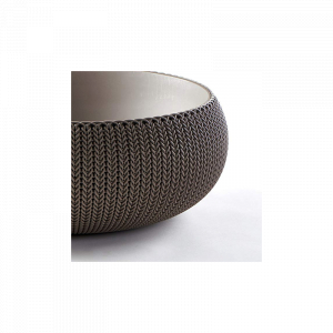 Ghiveci rotund, maro, 22 litri, Keter Cozies L [1]