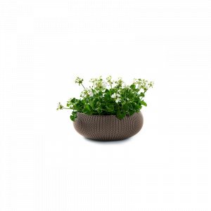Ghiveci rotund, maro, 22 litri, Keter Cozies L [5]