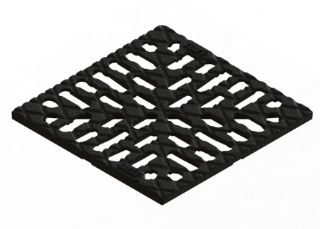 Gratare - Gratar din fonta model EASY, patrat, pentru camin A15 250x250 - Vodaland gama Drain