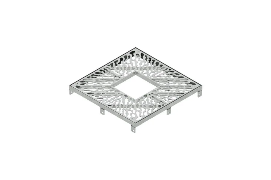 Casa si gradina - Gratar otel zincat TERRA patrat protectie copaci fixare ancore 800x800 Din.300x300 Hext.40 pietonal Vodaland gama Terra