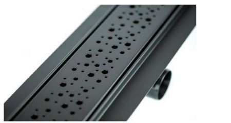 Obiecte sanitare - Grila neagra pentru rigola dus, din inox, L=1000 mm, Capricorn AQUA AMBIENT SPOT