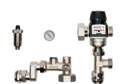 Incalzire - Grup de amestec Hoffman 1″ cu vana termostatica 20–55 °C pentru incalzire in pardoseala