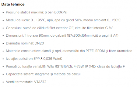 Grup de circulație ultra- compact, temperatura fixa, ESBE GFA311-20 [2]