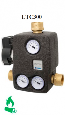 Echipamente de incalzire si producere ACM - Grup de pompare pentru cazan pe combustibil solid cu pompa electronica Wilo cu înaltimea de pompare 6m, DN25, 55grdC, clasificare energetica clasa A
