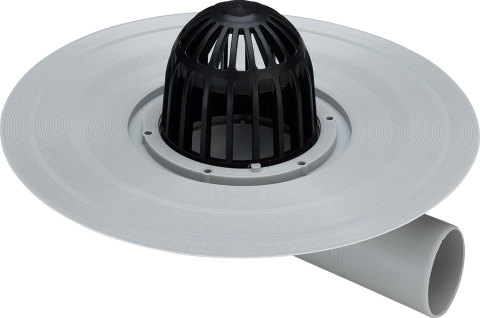 Sifoane terasa - Gura de scurgere Viega pentru balcoane si terase cu colector de pietris, iesire orizontala DN50