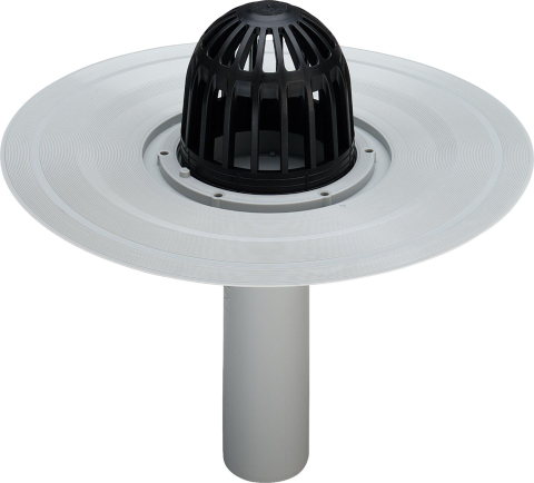 Sifoane terasa - Gura de scurgere Viega pentru balcoane si terase cu colector de pietris, iesire verticala DN100